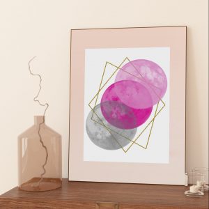 tripel moon pink framed